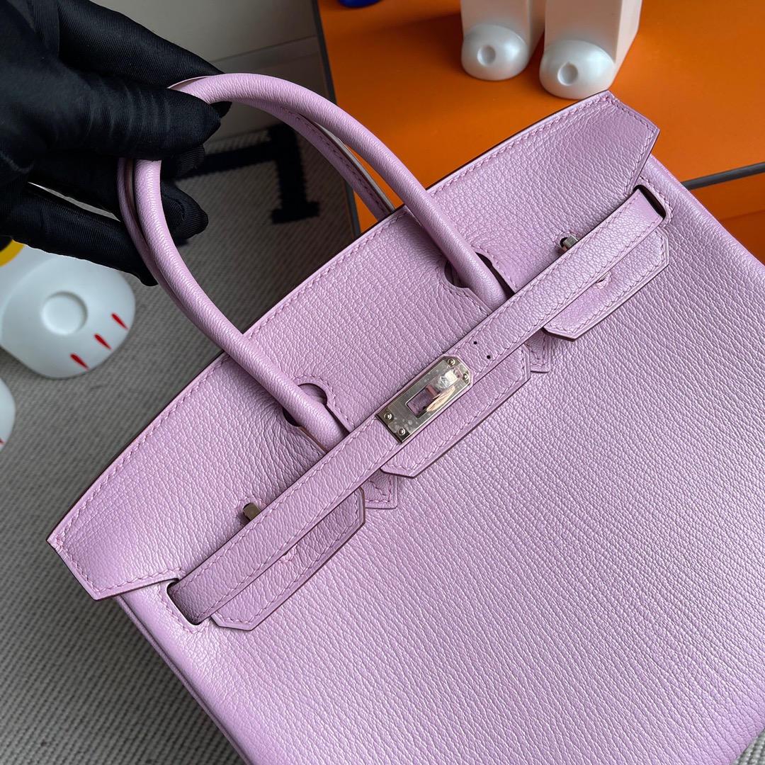 에르메스 버킨백25 핑크퍼플 로즈골드 염소가죽